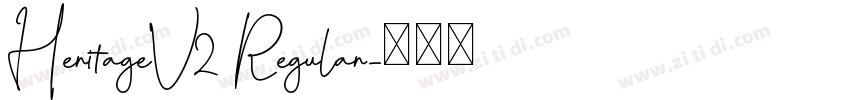 HeritageV2 Regular字体转换